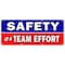 Signmission SAFETY IS A TEAM EFFORT BANNER SIGN worker osha workplace, 96" H, B-96 Safety Is A Team Effort B-96 Safety Is A Team Effort - alternate 1